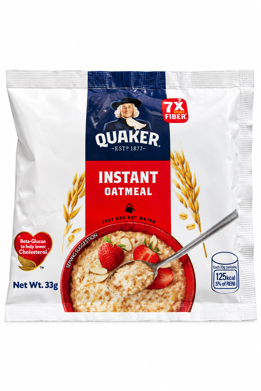 Quaker - 5+1 Free Chocolate Instant Oatmeal - 33g