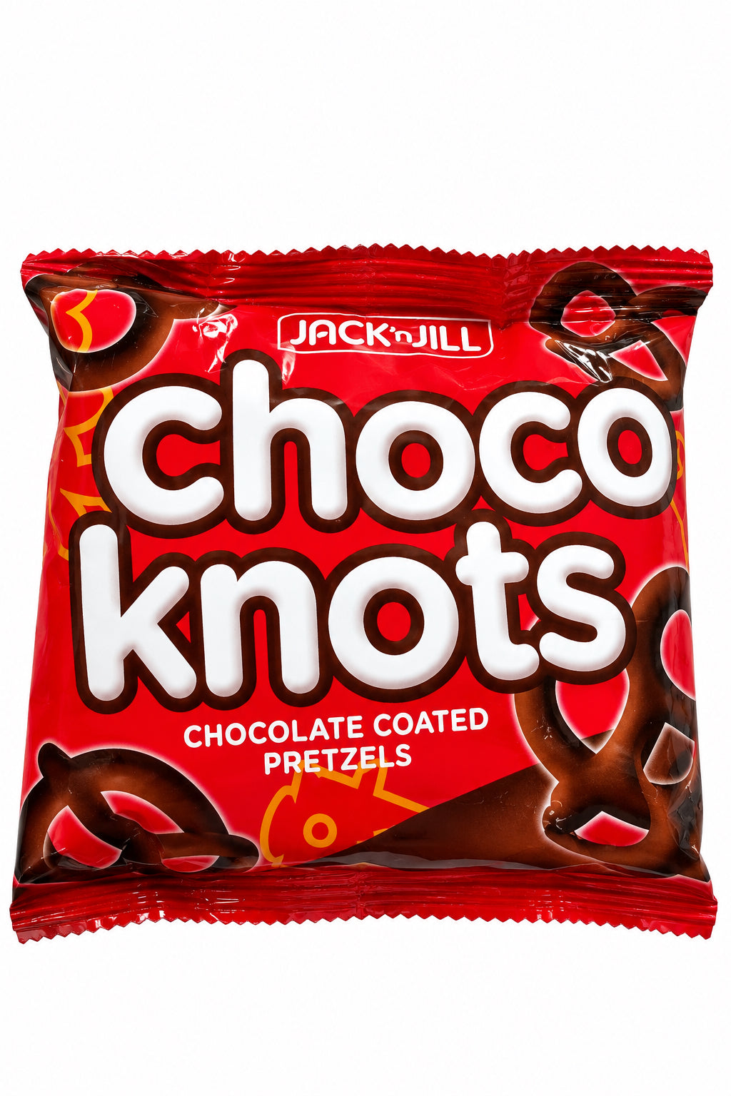 Jack & Jill milk and chocolate coated pretzels