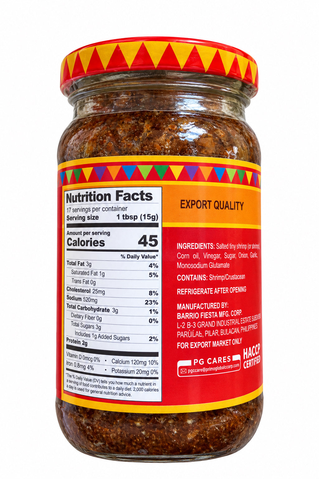 Barrio Fiesta Ginisang Bagoong/ Sauteed Shrimp Paste- 8.85oz