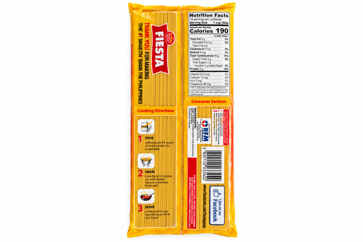 White King Fiesta Spaghetti Noodles (Big) 1.76lbs/800g