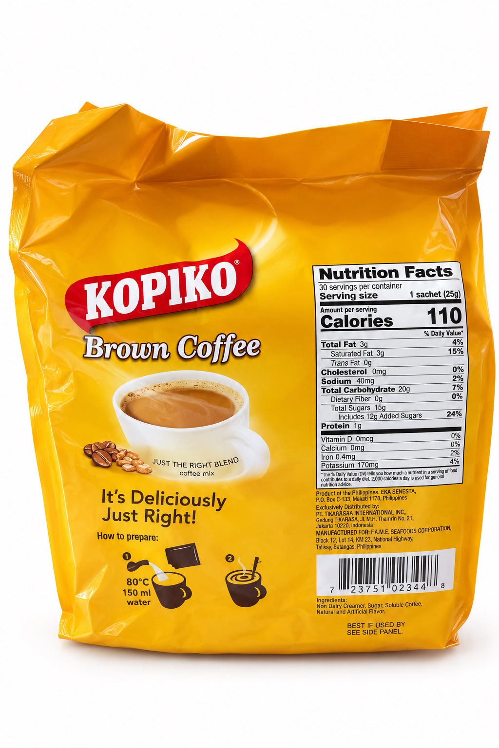 Kopiko Brown-26.4oz per bag of 30 sachets.