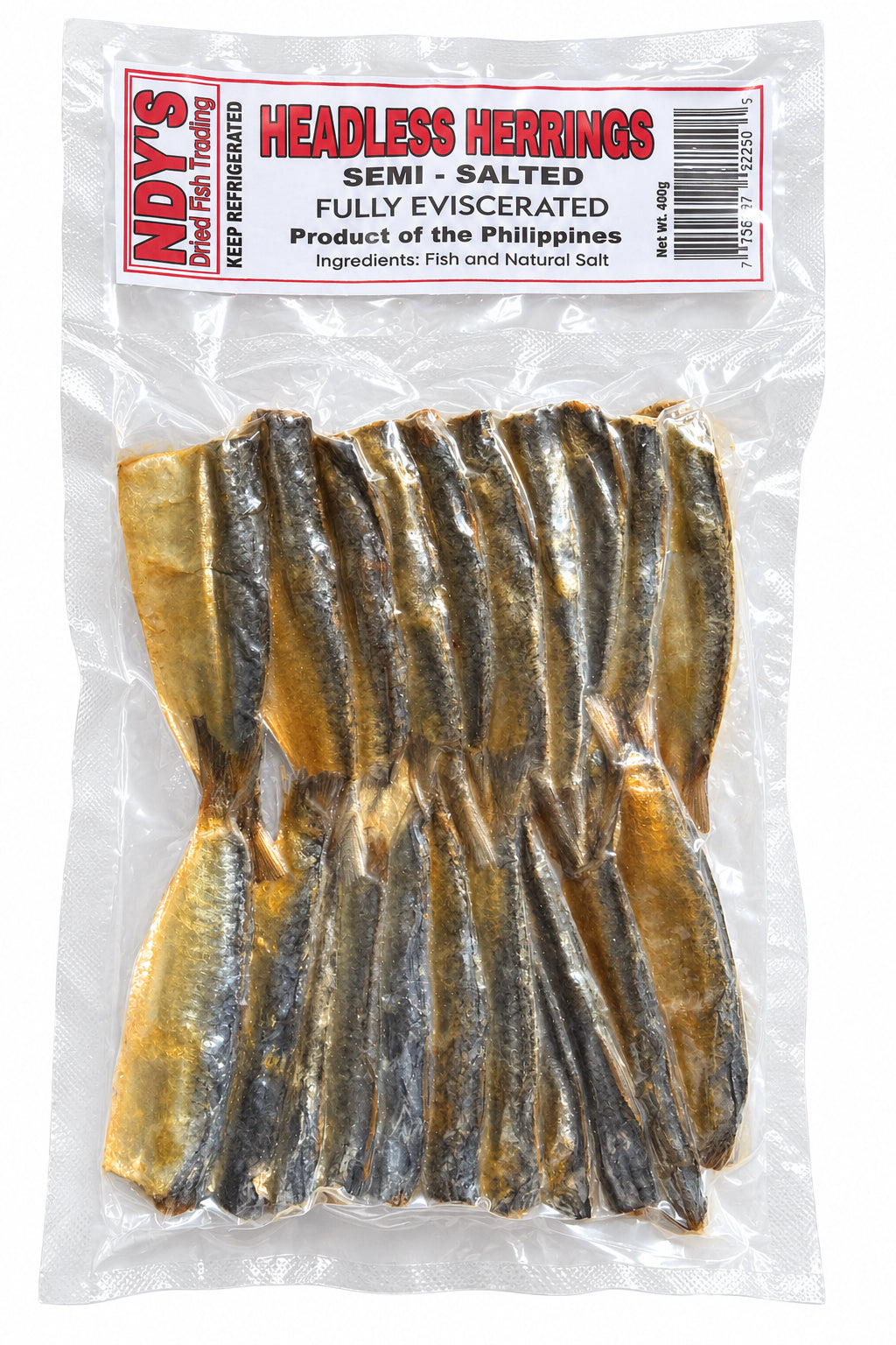 Inday’s Headless Herrings/ Dried Tunsoy Semi-Salted -70g