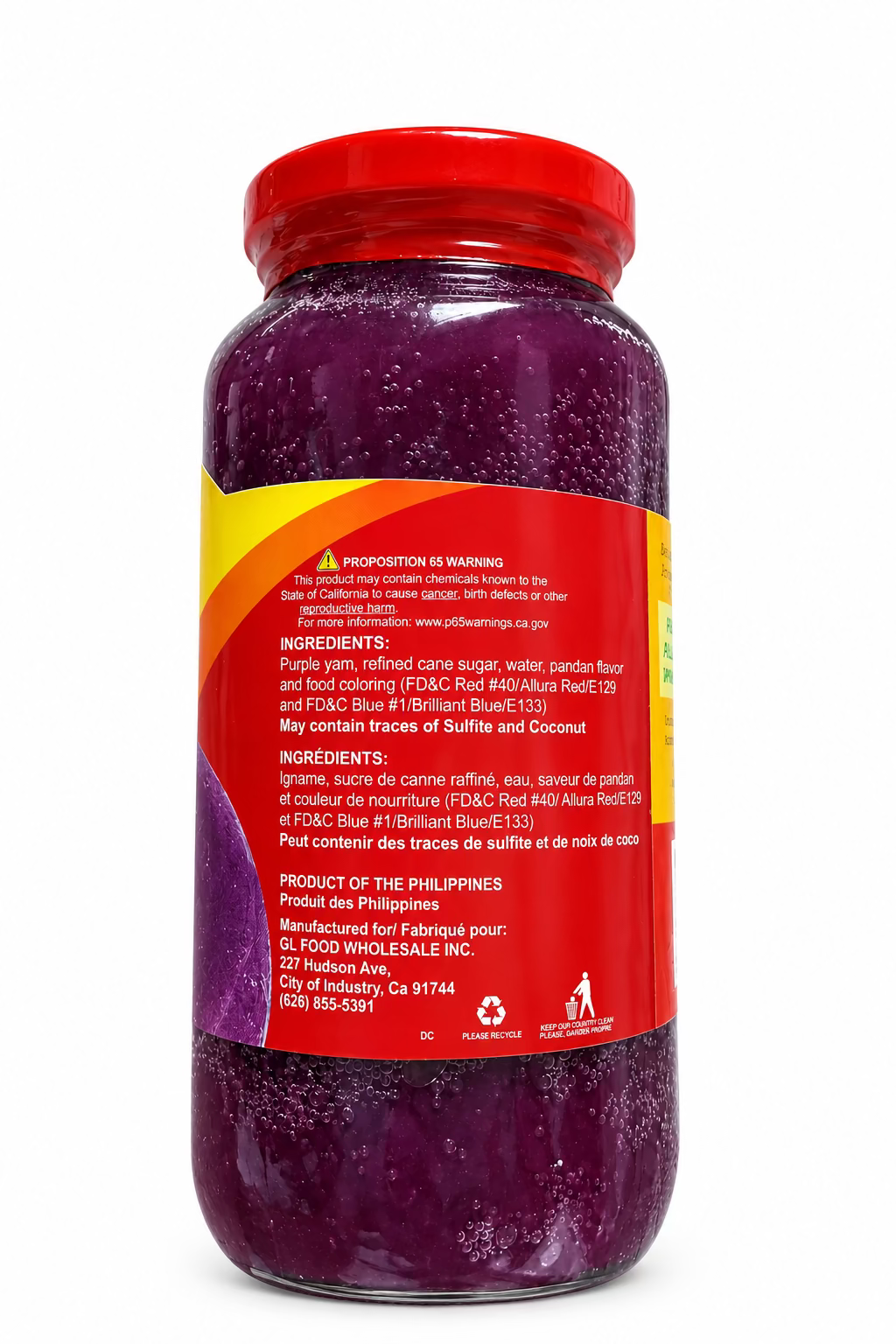 Kapuso ube sweet purple yam spread