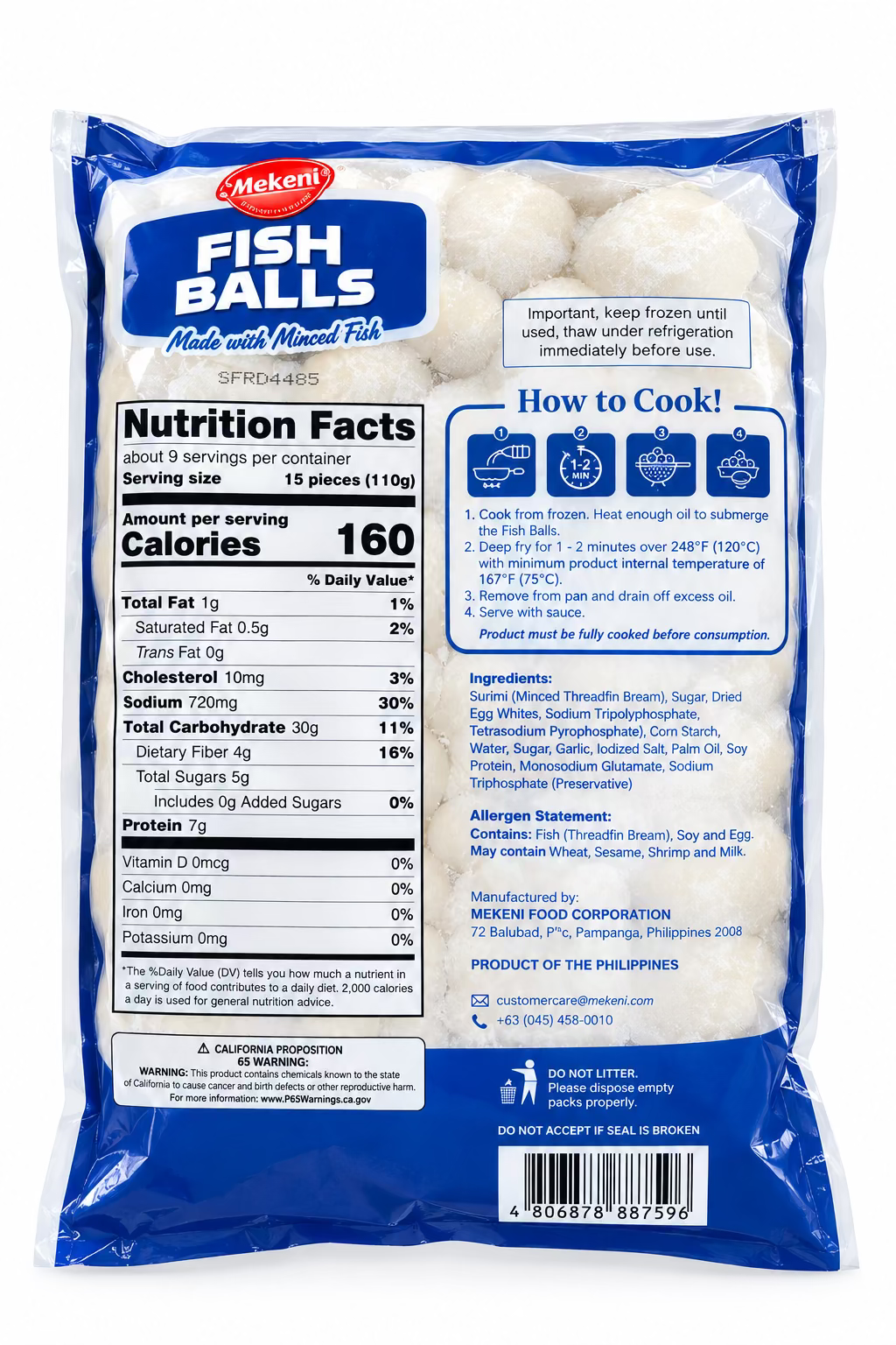 Mekeni Fish Ball- 2.2lbs